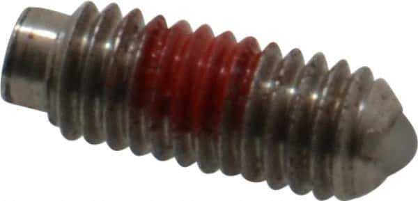 Gibraltar - 10-32, 0.094" Ball Diam, 0.513" Body Length, 0.025" Max Ball Reach, Threaded Ball Plunger - Stainless Steel Body, Nylon Ball, 1.5 Lb Initial End Force, 3 Lb Final End Force, Locking Element - USA Tool & Supply