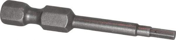 Apex - 2.5mm Hex Bit - 1/4" Hex Drive, 1-15/16" OAL - USA Tool & Supply