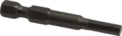 Apex - 4mm Hex Bit - 1/4" Hex Drive, 1-15/16" OAL - USA Tool & Supply