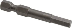 Apex - 5mm Hex Bit - 1/4" Hex Drive, 1-15/16" OAL - USA Tool & Supply