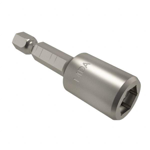 Apex - 1/4" Magnetic Nutsetter - 1/4" Hex Drive, 1-3/4" OAL, 7/16" Socket Nose Diam - USA Tool & Supply