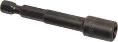 Apex - 1/4" Magnetic Nutsetter - 1/4" Hex Drive, 2-9/16" OAL, 7/16" Socket Nose Diam - USA Tool & Supply