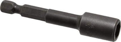 Apex - 5/16" Magnetic Nutsetter - 1/4" Hex Drive, 2-9/16" OAL, 1/2" Socket Nose Diam - USA Tool & Supply