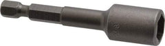 Apex - 3/8" Magnetic Nutsetter - 1/4" Hex Drive, 2-9/16" OAL, 9/16" Socket Nose Diam - USA Tool & Supply