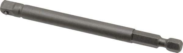 Apex - 1/4" Square Size Hex to Square Extension - 1/4" Hex Drive, 4" OAL - USA Tool & Supply