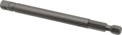 Apex - 1/4" Square Size Hex to Square Extension - 1/4" Hex Drive, 4" OAL - USA Tool & Supply