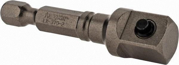 Apex - 3/8" Square Size Hex to Square Extension - 1/4" Hex Drive, 2" OAL - USA Tool & Supply