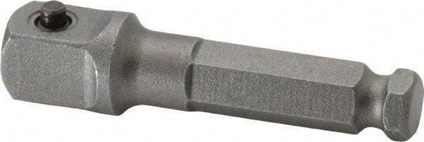 Apex - 3/8" Square Size Hex to Square Extension - 5/16" Hex Drive, 2" OAL - USA Tool & Supply