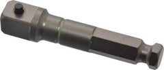 Apex - 1/2" Square Size Hex to Square Extension - 7/16" Hex Drive, 3" OAL - USA Tool & Supply