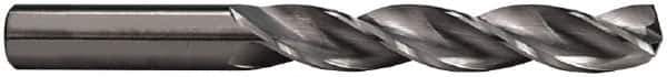 M.A. Ford - 3/16" 150° Solid Carbide Jobber Drill - ALtima Finish, Right Hand Cut, Spiral Flute, Straight Shank, 2-3/4" OAL - USA Tool & Supply
