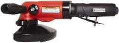 Universal Tool - 5" Wheel Diam, 11,000 RPM, Pneumatic Angle & Disc Grinder - 5/8-11 Spindle, 26 CFM, Side Exhaust - USA Tool & Supply