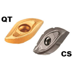Iscar - BCR62 QT Grade IC908 Carbide Milling Insert - TiAlN Finish, 0.13" Thick, 0.31" Corner Radius - USA Tool & Supply