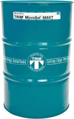 Master Fluid Solutions - Trim MicroSol 585XT, 54 Gal Drum Cutting & Grinding Fluid - Semisynthetic, For Aluminum Alloys, Cast Iron, Composites, Copper, Plastics, Steels & Titanium - USA Tool & Supply