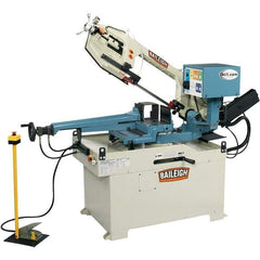 Baileigh - 13.77 x 8.66" Semi-Automatic Combo Horizontal & Vertical Bandsaw - 1 Phase, 60° Right, 45° Left Vise Angle of Rotation, 2 hp, 220 Volts, Frequency Drive - USA Tool & Supply