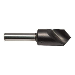 M.A. Ford - 3/8" Head Diam, 1/4" Shank Diam, 1 Flute 60° High Speed Steel Countersink - ALtima Blaze Finish, 2" OAL - USA Tool & Supply