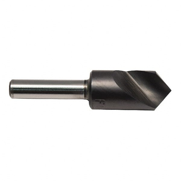 M.A. Ford - 5/8" Head Diam, 1/4" Shank Diam, 1 Flute 60° High Speed Steel Countersink - USA Tool & Supply