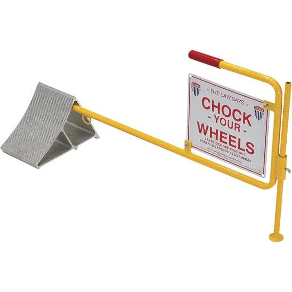 Vestil - 40-1/8" Wide x 20-1/4" High x 11-7/8" Deep, Aluminum Wheel Chock - USA Tool & Supply