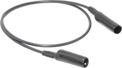 Pomona - Black Electrical Test Equipment Patch Cord - Use with Alligators Test Clips - USA Tool & Supply