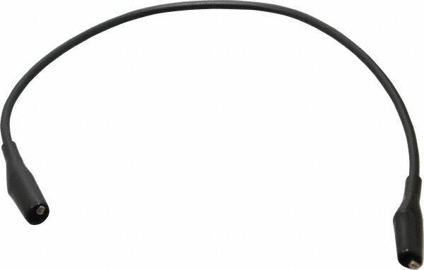 Pomona - Black Electrical Test Equipment Patch Cord - Use with Minigators, Test Clips - USA Tool & Supply