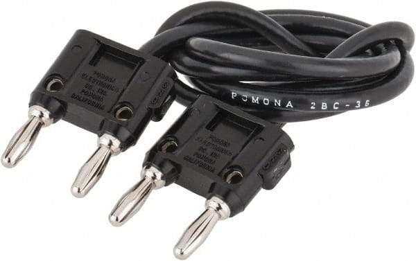 Pomona - Electrical Test Equipment Cable Assembly - Use with Double Banana Plugs - USA Tool & Supply