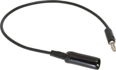 Pomona - Black Electrical Test Equipment Clip - Use with 0.300" Terminal, Banana Plugs - USA Tool & Supply