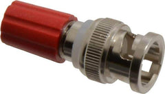 Pomona - Red Electrical Test Equipment Adapter - Use with Male BNC to Single Binding Posts - USA Tool & Supply