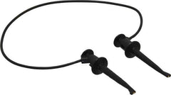 Pomona - Black Electrical Test Equipment Patch Cord - Use with Test Clips - USA Tool & Supply