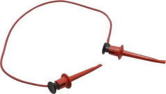 Pomona - Red Electrical Test Equipment Patch Cord - Use with Test Clips - USA Tool & Supply