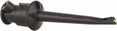 Pomona - Black Electrical Test Equipment Clip - Use with Minigrabbers - USA Tool & Supply