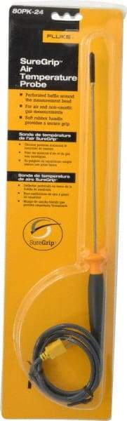 Fluke - -320 to 1500°F, Air and Gas, Thermocouple Probe - USA Tool & Supply