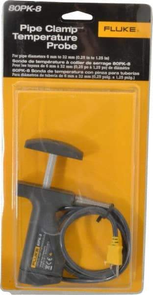 Fluke - -20 to 300°F, Pipeclamp, Thermocouple Probe - USA Tool & Supply