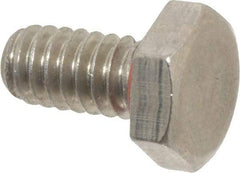 APM HEXSEAL - 1/4-20, Grade 18-8 Stainless Steel, Self Sealing Hex Bolt - Passivated, 1/2" Length Under Head, Silicone O Ring, UNC Thread - USA Tool & Supply