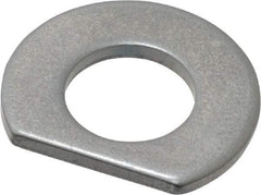 Made in USA - 5/16" Screw Size, 0.343" ID, 1008/1010 Steel Clipped Washer - 0.338 to 0.348" ID, 0.677 to 0.697" OD, 0.055 to 0.065" Thickness, Uncoated - USA Tool & Supply