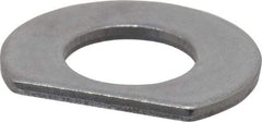 Made in USA - 3/8" Screw Size, 0.444" ID, 1008/1010 Steel Clipped Washer - 0.439 to 0.449" ID, 0.864 to 0.884" OD, 0.055 to 0.065" Thickness, Uncoated - USA Tool & Supply