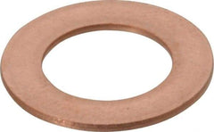 Made in USA - 0.032" Thick, 3/8" Inside x 5/8" OD, Round Shim - 5/16" Screw, Uncoated C-172 Copper - USA Tool & Supply