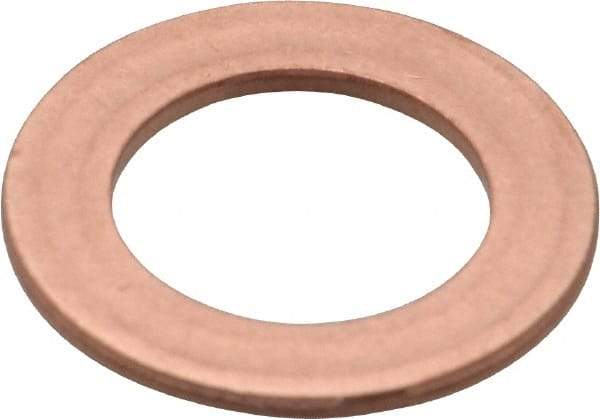 Made in USA - 0.064" Thick, 5/8" Inside x 1" OD, Round Shim - 9/16" Screw, Uncoated C-172 Copper - USA Tool & Supply