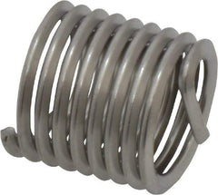 Recoil - 5/8-11 UNC, 0.938" OAL, Free Running Helical Insert - 8-1/2 Free Coils, Tanged, Stainless Steel, Bright Finish, 1-1/2D Insert Length - USA Tool & Supply