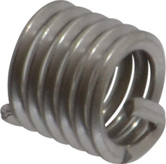 Recoil - #12-24 UNC, 0.324" OAL, Free Running Helical Insert - 6 Free Coils, Tanged, Stainless Steel, 1-1/2D Insert Length - USA Tool & Supply