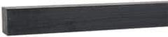 Made in USA - 4 Ft. Long x 3/4 Inch Wide x 3/4 Inch High, Acetal, Square Plastic Bar - Porosity Free, Black - USA Tool & Supply