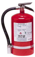 Kidde - 11 Lb, 1-A:10-B:C Rated, Halotron Fire Extinguisher - 7-1/4" Diam x 16.18" High, 125 psi, 15' Discharge in 11 sec, Steel Cylinder - USA Tool & Supply