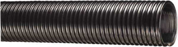 Kuriyama of America - 8" ID x 9.02" OD, 30 Max psi, 28 In. Hg, Dry Material Handling & Transfer Hose - Polyurethane Liner, PVC Cover, -40 to 150°F, 15" Bend Radius, 20' Coil Length, Black - USA Tool & Supply