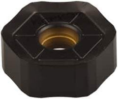 Kennametal - HNGJ535 GD Grade KCPK30 Carbide Milling Insert - TiN/TiCN/Al2O3 Finish, 0.2189" Thick, 5/8" Inscribed Circle, 1.2mm Corner Radius - USA Tool & Supply