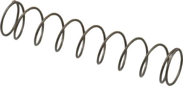 Value Collection - 0.3" OD, 0.02" Wire, 1-1/2" Free Length, Music Wire Compression Stock Springs Spring - 1.34 Lb Spring Rating - USA Tool & Supply