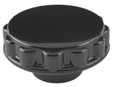 Gibraltar - 3" Head, Fluted Knob - Bushing with Set Screw, Phenolic, with Glossy Finish - USA Tool & Supply