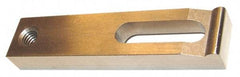 Gibraltar - 9/32" Stud, Stainless Steel, Strap Clamp - 1/2" Travel, 2" OAL x 5/8" Wide x 5/16" High, Radius Nose - USA Tool & Supply