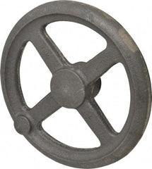 Morton Machine Works - 8", 4 Spoke Straight Handwheel - 1.9" Hub, Cast Iron, Plain Finish - USA Tool & Supply