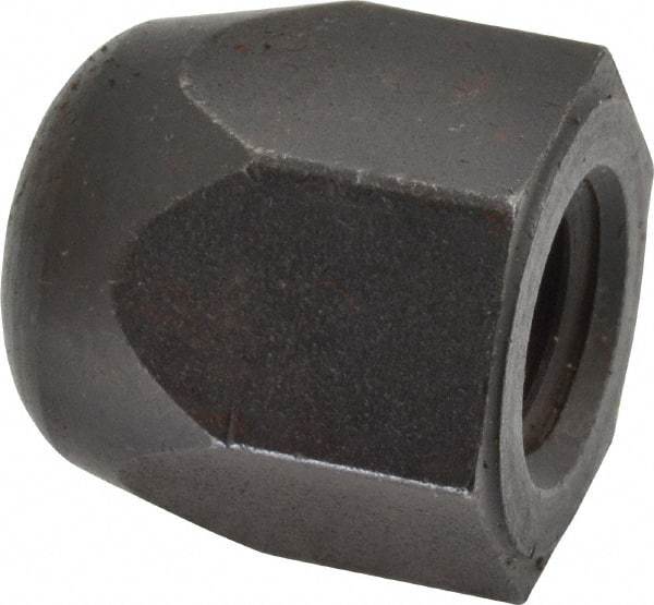 Morton Machine Works - 5/8-11" UNC, 1-1/16" Width Across Flats, Black Oxide Finish, Steel Acorn Nut - 1-3/16" Overall Height, TCMAI - USA Tool & Supply