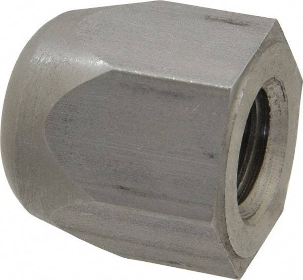 Morton Machine Works - 5/8-11" UNC, 1-1/16" Width Across Flats, Uncoated, Stainless Steel Acorn Nut - 1-3/16" Overall Height, Grade 303, TCMAI - USA Tool & Supply