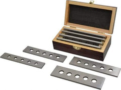 Value Collection - 8 Piece, 6 Inch Long Tool Steel Parallel Set - 1 to 1-3/4 Inch High, 3/16 to 3/16 Inch Thick, 55-62 RC Hardness, Sold as 4 Pair - USA Tool & Supply