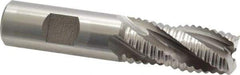 Hertel - 3/4" Diam, Coarse Pitch, 1-5/8" LOC, 4 Flute Cobalt Roughing Square End Mill - Uncoated, 3-3/4" OAL, 3/4" Shank Diam, Single End, 30° Helix - USA Tool & Supply